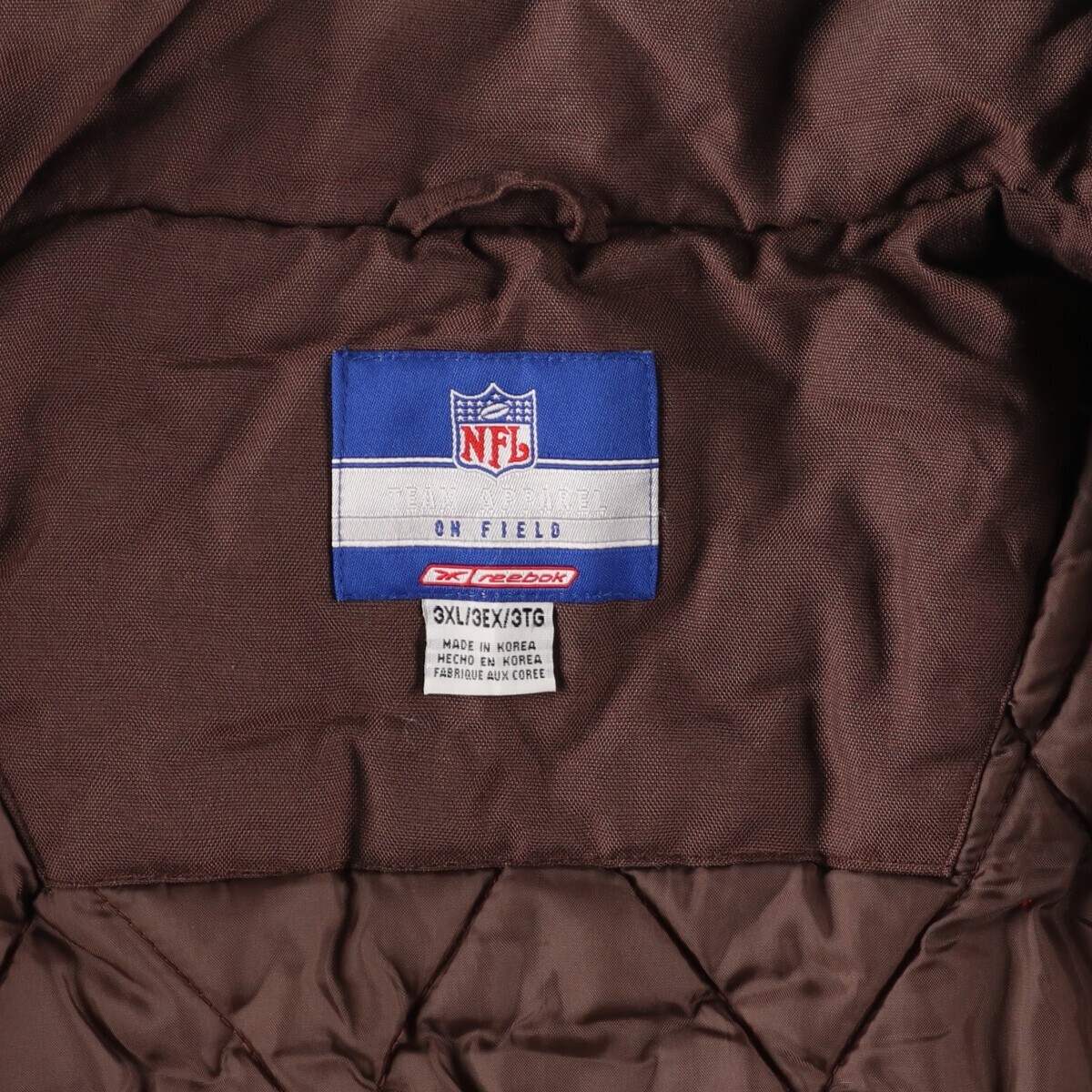 古著 ビッグサイズ リーボック Reebok NFL CLEVELAND BROWNS クリーブランドブラウンズ 中綿ジャケット メンズXXXL /eaa386570 ss2503_10