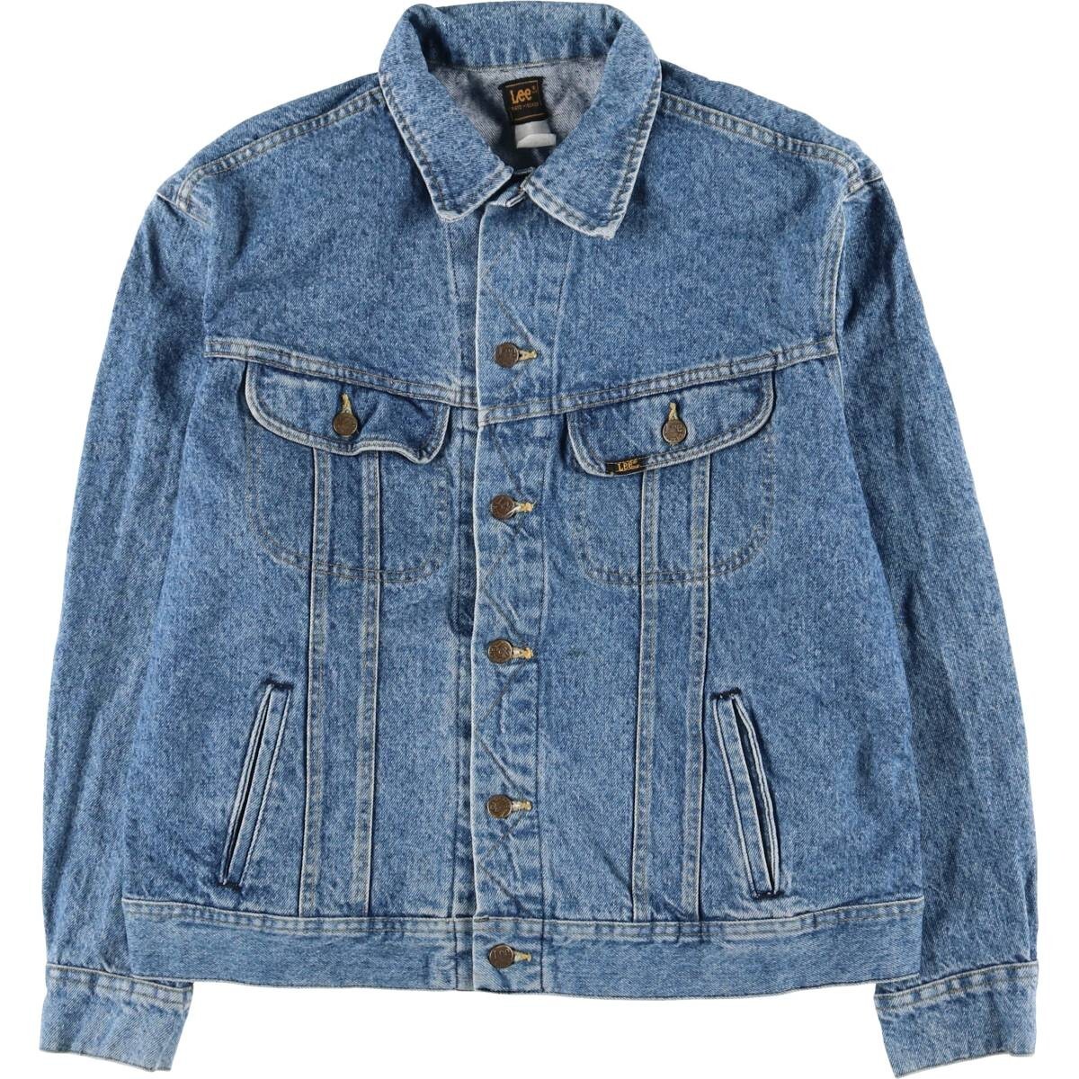  б/у одежда 80 годы Lee Lee Rider's Hard Rock CAFE Hard Rock Cafe Denim жакет G Jean мужской XL соответствует Vintage /eaa530159
