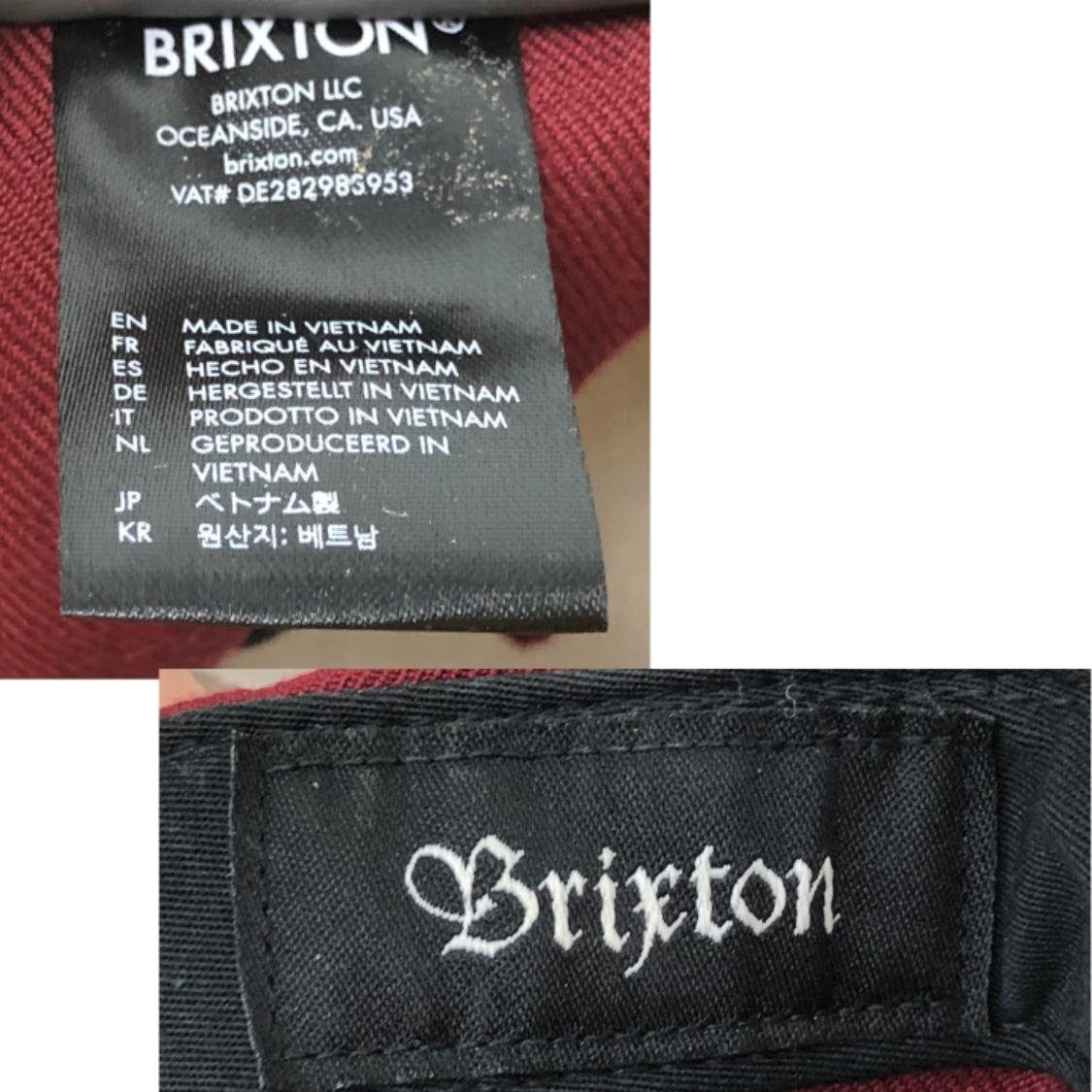 BRIXTON ブリクストン キャップ 帽子 ボルドー/グレー MH632025032815_画像10