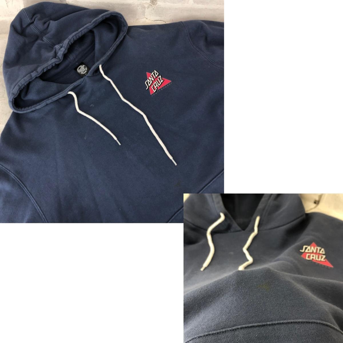SANTA CRUZ サンタクルーズ ムラサキスポーツ別注 オーバーサイズ バックプリントパーカー SIZE: XL ブルー MH632025032101