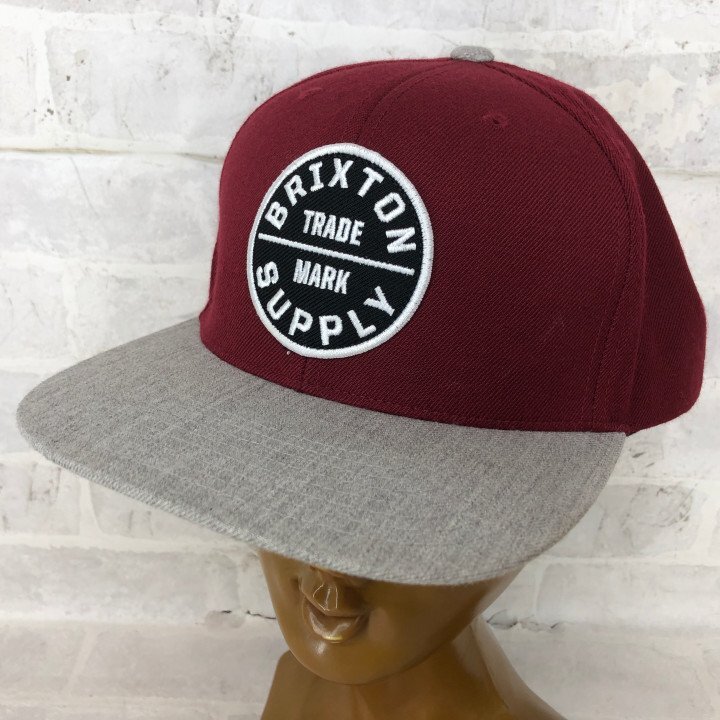 BRIXTON ブリクストン キャップ 帽子 ボルドー/グレー MH632025032815_画像1