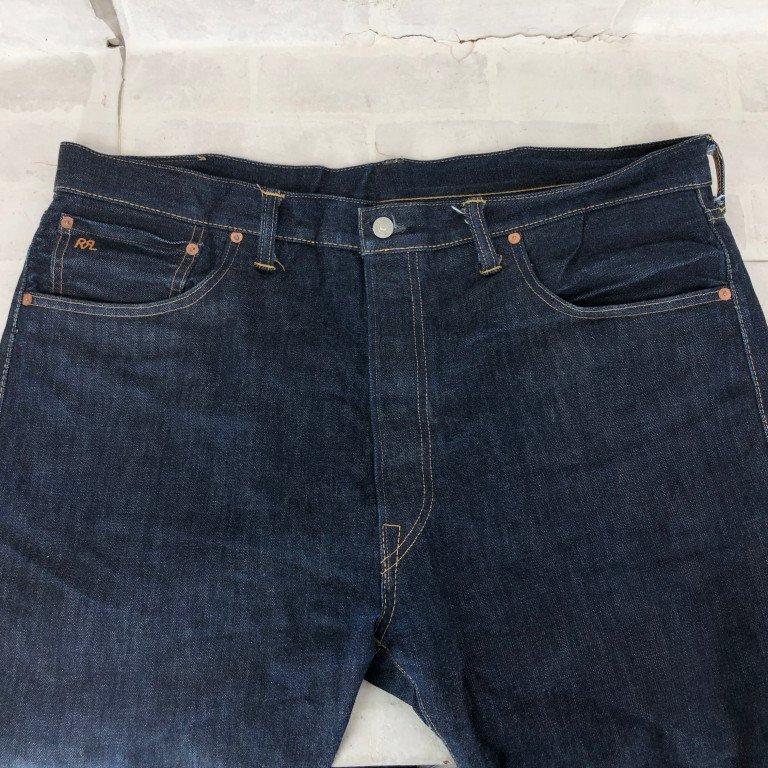 RRL RALPH LAUREN ダブルアールエル USA制 セルビッチ 赤耳 デニムパンツ SIZE: 40 インディゴ MH632025032122