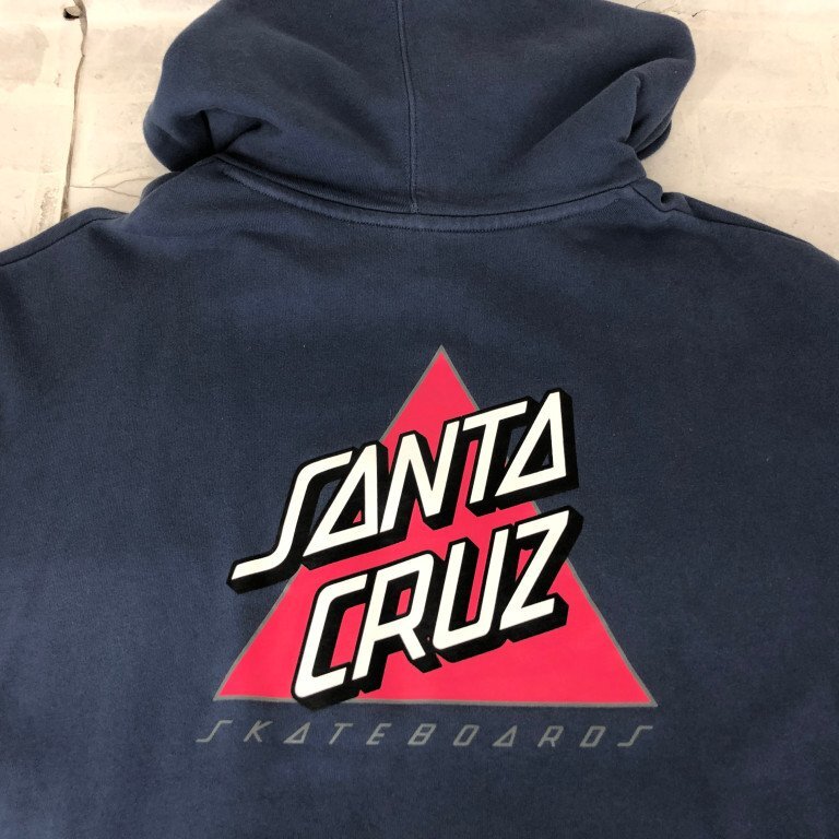 SANTA CRUZ サンタクルーズ ムラサキスポーツ別注 オーバーサイズ バックプリントパーカー SIZE: XL ブルー MH632025032101