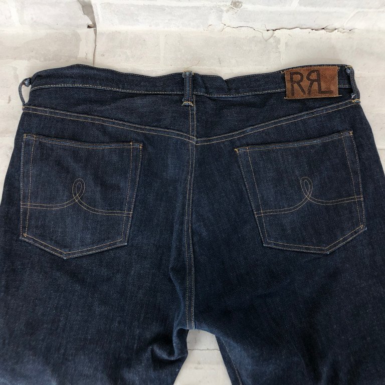 RRL RALPH LAUREN ダブルアールエル USA制 セルビッチ 赤耳 デニムパンツ SIZE: 40 インディゴ MH632025032122