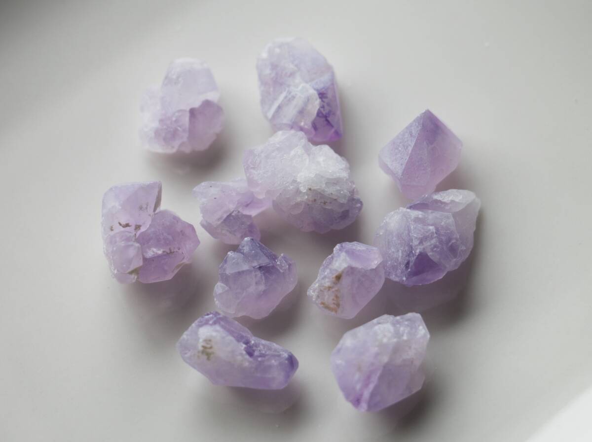 100ct 天然石 アメジスト 原石 セット売り(原石)｜売買された