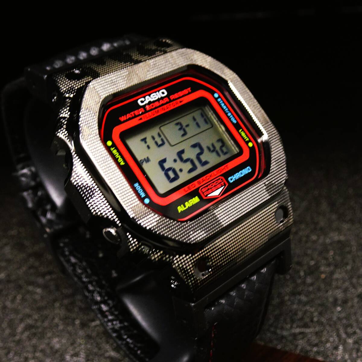〓新品〓GショックMODカスタム〓正規DW5600本体付デジタル腕時計 〓新品〓GショックMODカスタム〓正規DW5600本体付デジタル腕時計