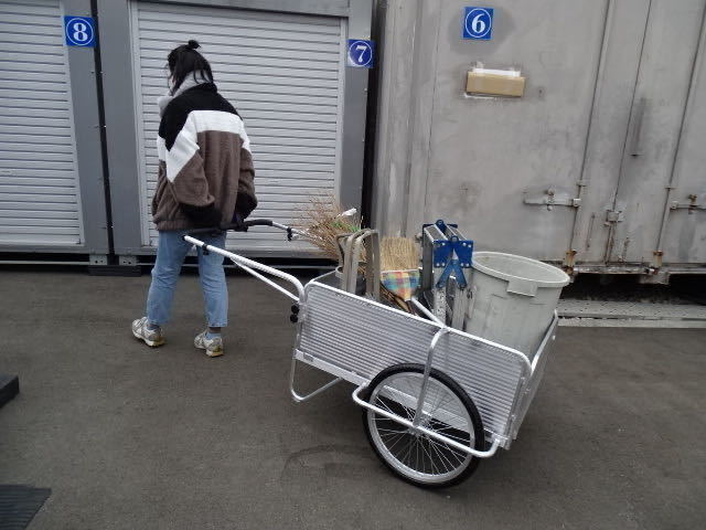 掃除道具運搬 ガーデニングの管理にも