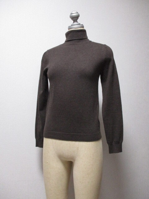 Apuweiser-riche こげ茶色☆タートルネック~カットソー_画像1