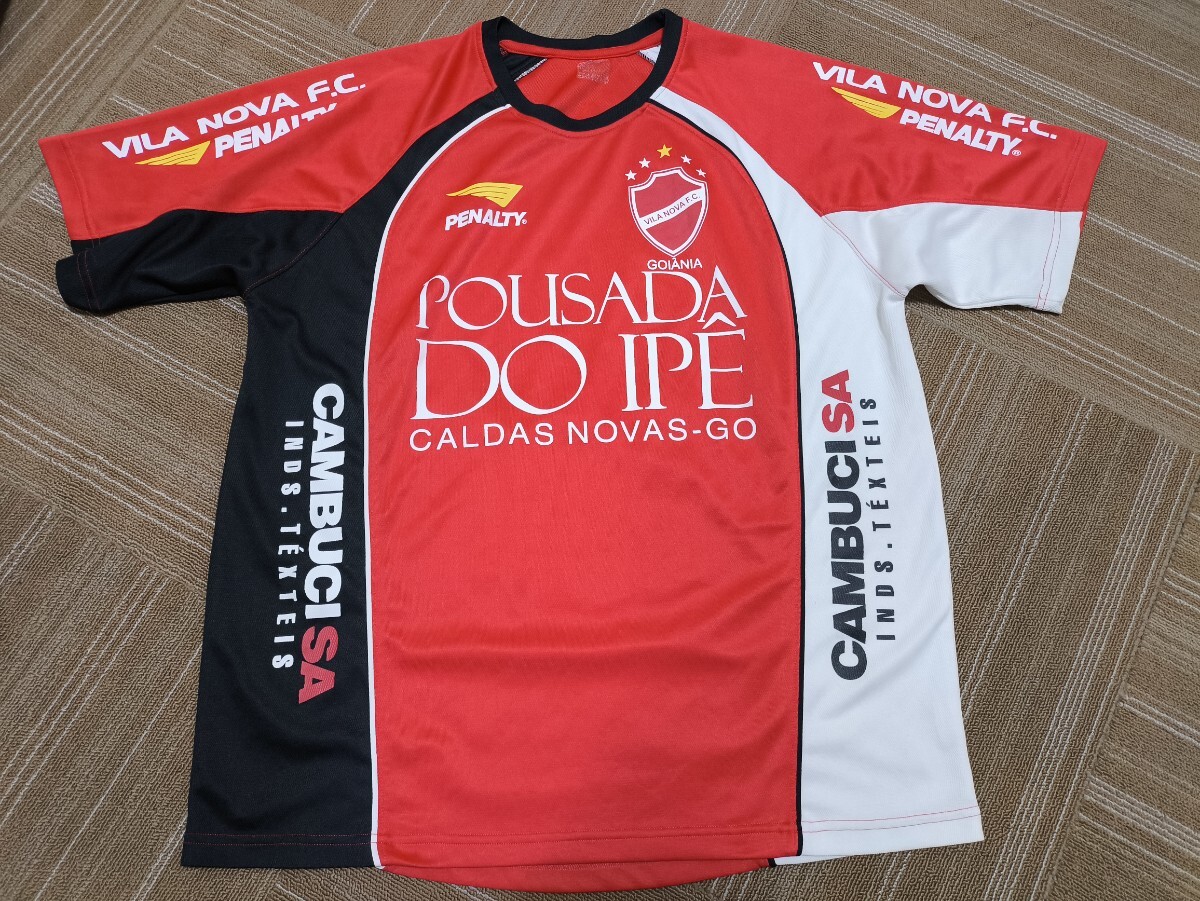 サイズ：不明(L?XL) PENALTY ペナルティ　ヴィラ?ノヴァFC Vila Nova Futebol Clube ブラジル　半袖 ユニフォーム