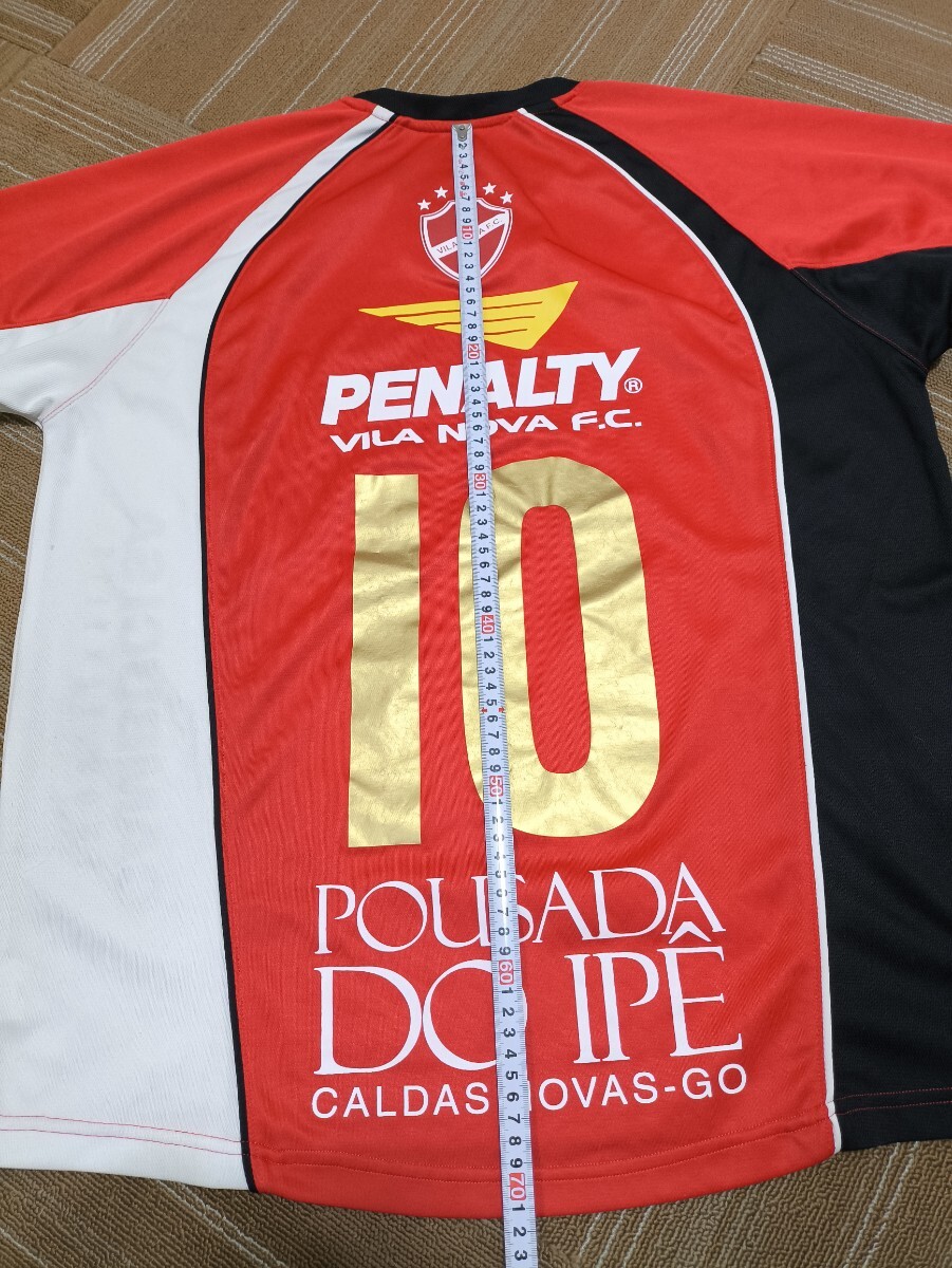 サイズ：不明(L?XL) PENALTY ペナルテ?！ˉ籁％?ノヴァFC Vila Nova Futebol Clube ブラジル　半袖 ユニフォーム