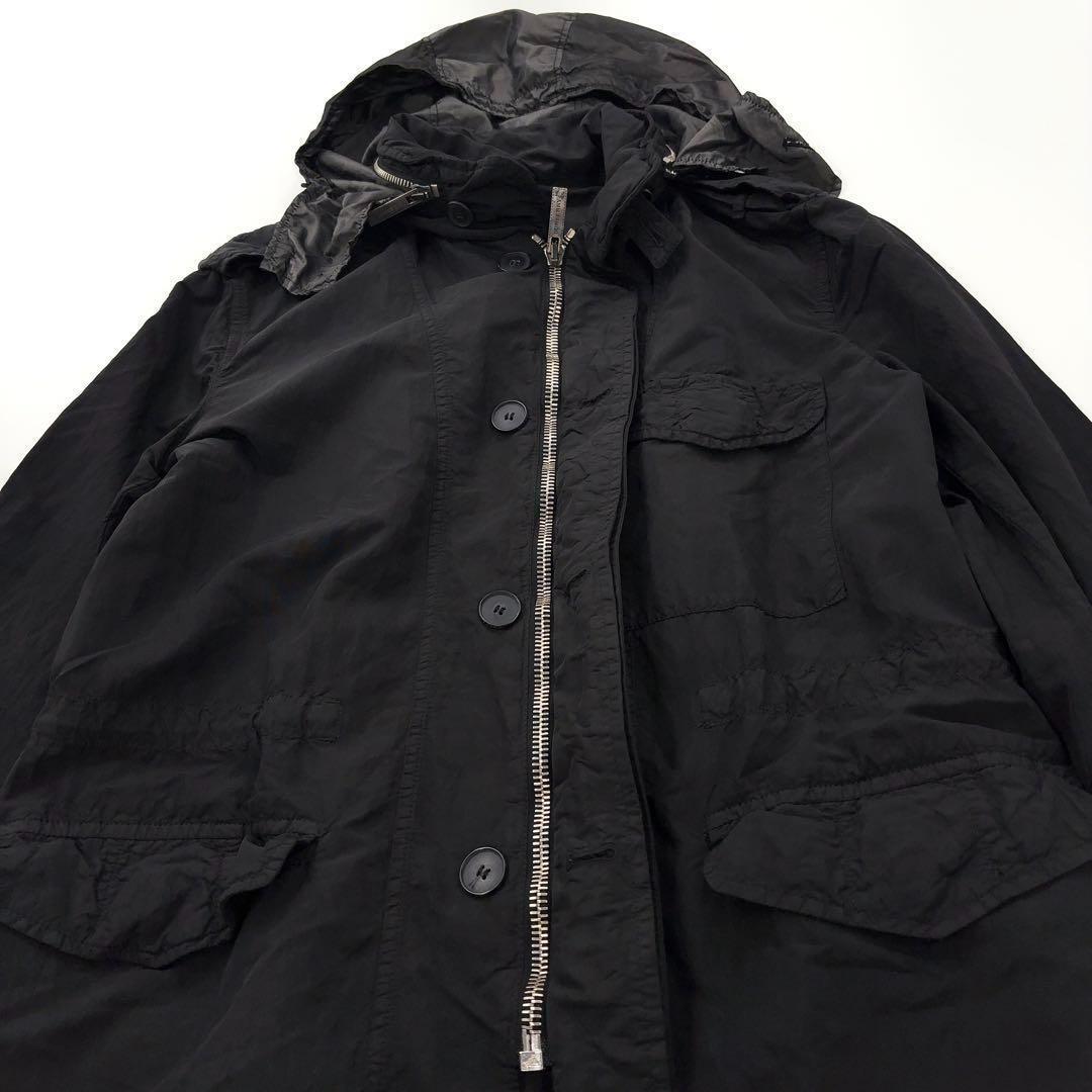 美品】Burberry London バーバリー ナイロン ジャケット 黒 - 牛革 美品】Burberry London バーバリー ナイロン ジャケット 黒 - 牛革