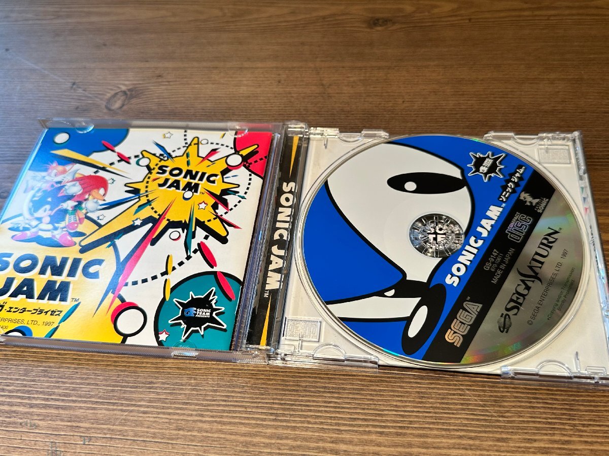 動(dòng)作確認(rèn)済 中古SSソフト SONIC JAM Sega Saturn SS with Obi Flyer Postcard ソニックジャム