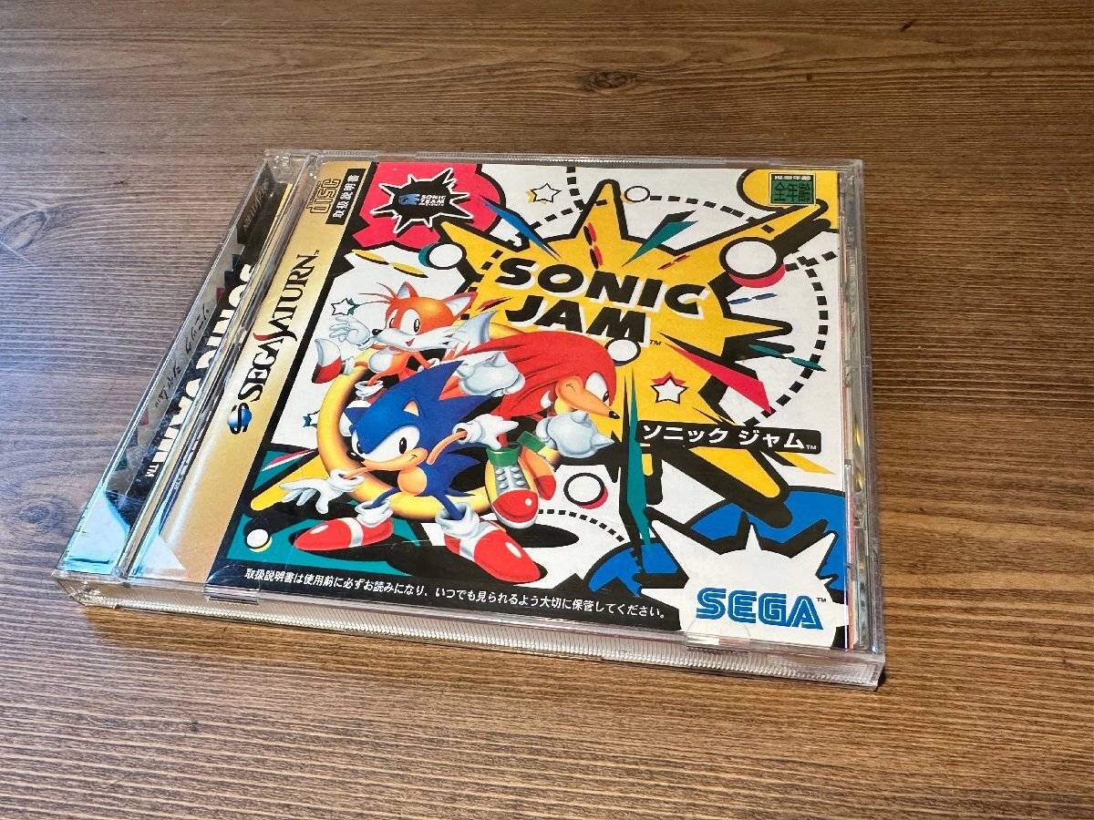 動(dòng)作確認(rèn)済 中古SSソフト SONIC JAM Sega Saturn SS with Obi Flyer Postcard ソニックジャム