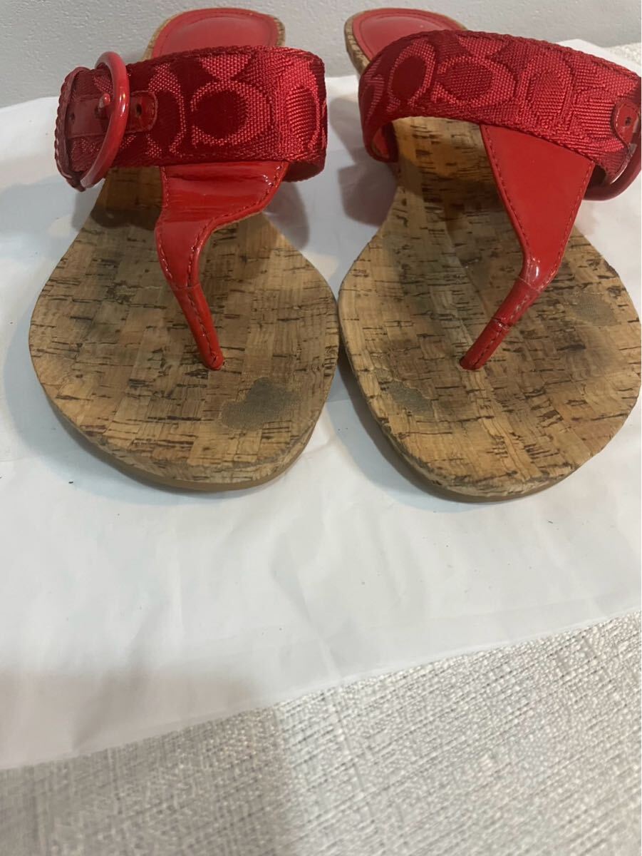 COACHコーチサンダル赤系23 5cmレディース|Yahoo!フリマ(旧 COACHコーチサンダル赤系23 5cmレディース|Yahoo!フリマ(旧