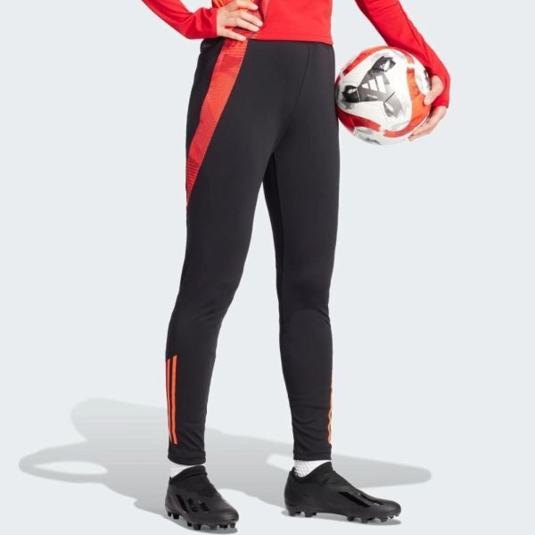 アディダス M レディース TIRO 24 コンプレッション トラックパンツ 定価7700円 ブラック レッド トレーニング ジャージ