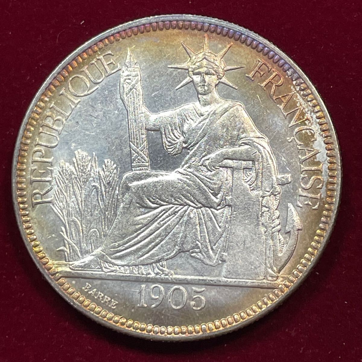 外国古銭 フランス フランス領インドシナ 1908年 フランス共和国 外国古銭 フランス フランス領インドシナ 1908年 フランス共和国