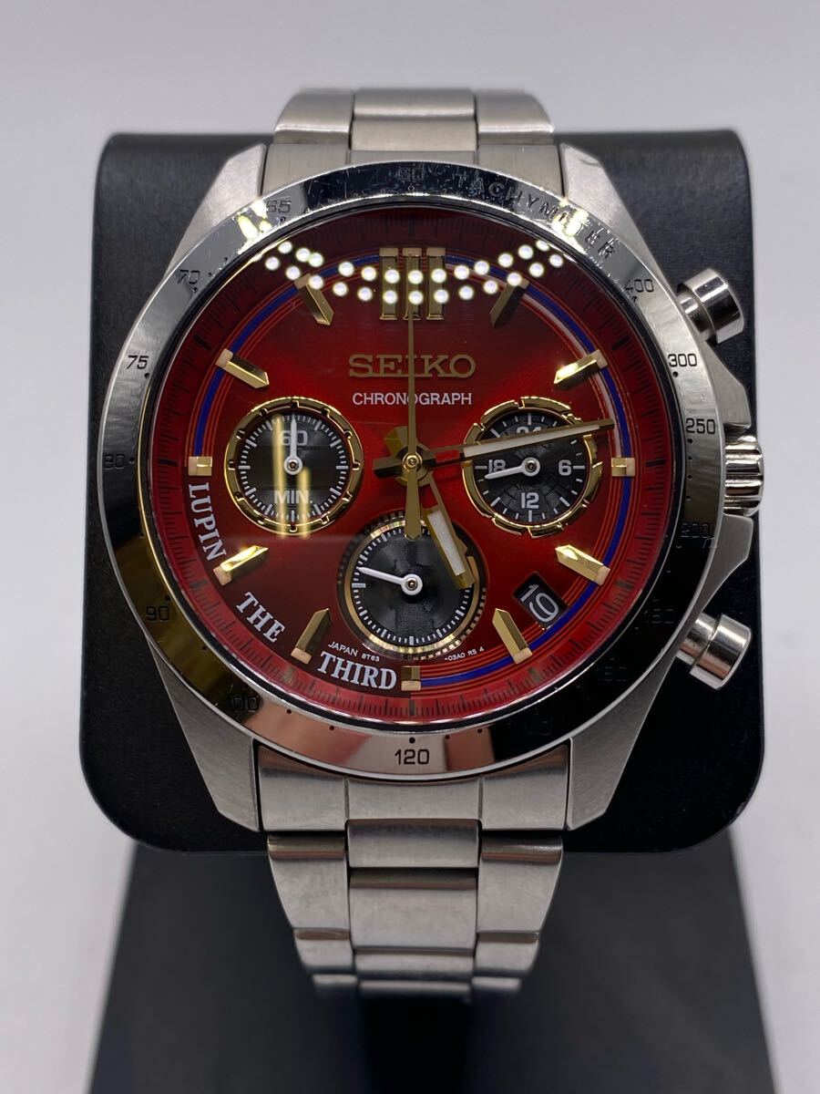 稼働品】▽SEIKO/セイコー ルパン三世 コラボウォッチ 8T63-02X0 稼働品】▽SEIKO/セイコー ルパン三世 コラボウォッチ 8T63-02X0