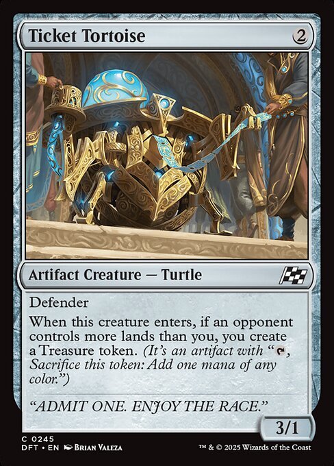 MTG ■無/英語版■(245)《切符亀/Ticket Tortoise》★FOIL★ 霊気走破 DFT無C