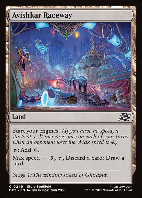 MTG # земельный участок / английская версия #(249){ Avy shu машина * circuit /Avishkar Raceway}*FOIL*.. пробег поломка DFT земельный участок C