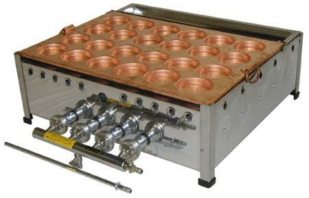 ☆新品 業務用 銅板 大判焼き器 24穴 12個焼き 回転焼き器 今川 ☆新品 業務用 銅板 大判焼き器 24穴 12個焼き 回転焼き器 今川