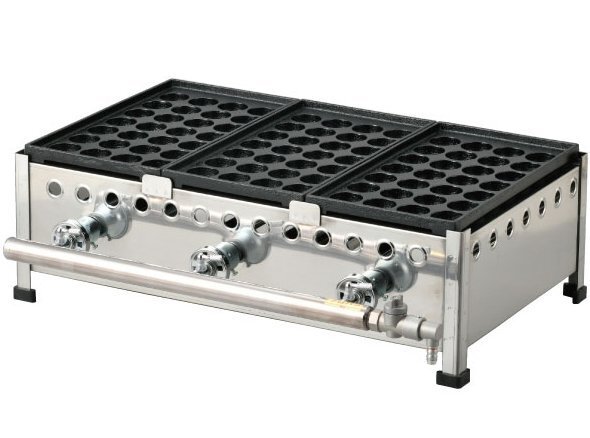業務用たこ焼き機 283SH 都市ガス 屋台 Yahoo!オークション - 新品 屋台 店舗 鉄板ガス業務用 たこ焼き