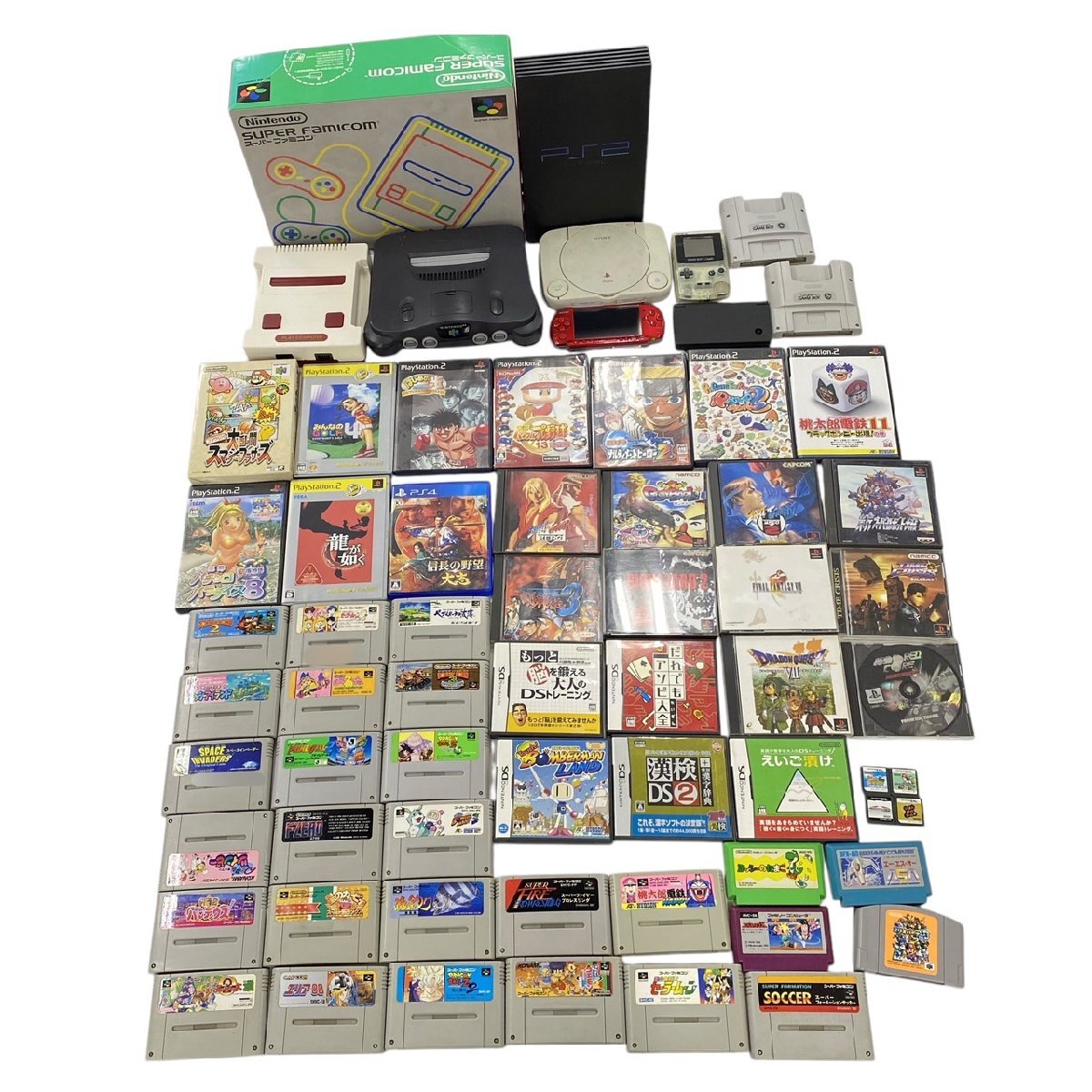 人気アイテムランキング(新品)  1円スタート ゲーム機 ソフト まとめ66点セット Nintendo SONY その他