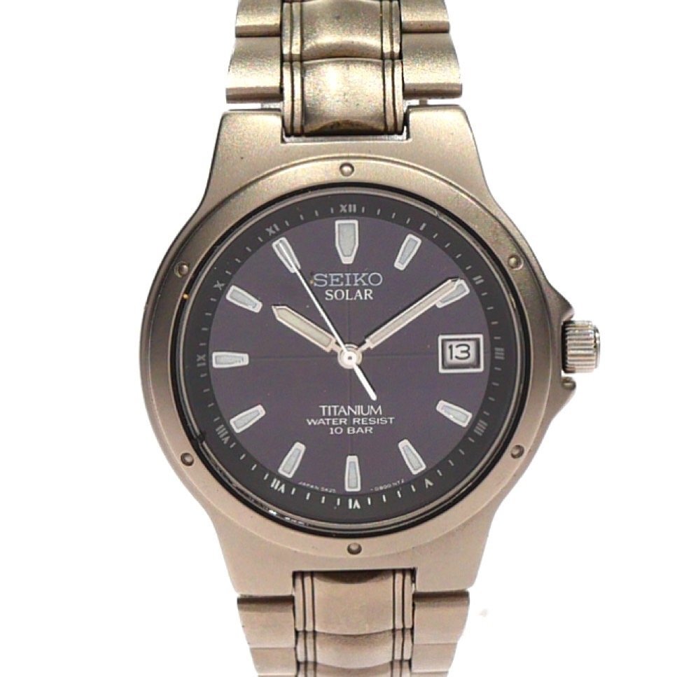 1円スタート 稼働品 SEIKO セイコー メンズ 腕時計 5K25-0A80