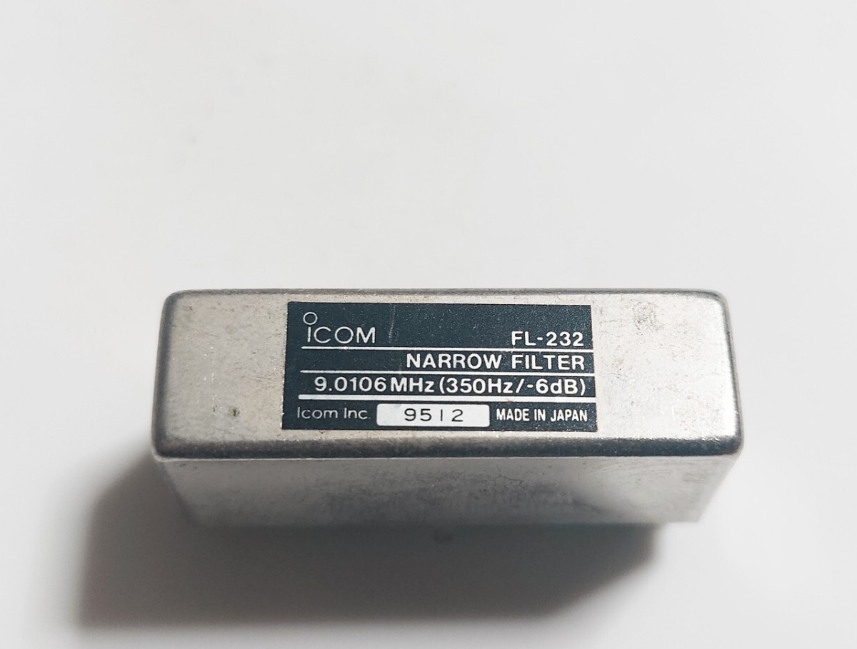 ICOM FL-232 CW狭帯域フィルター 350Hz IC-706.IC-746等に.