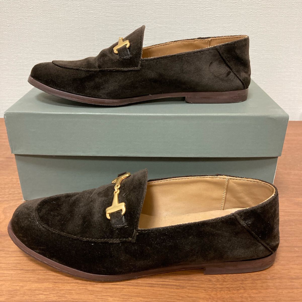 美品 CAMINANDO ベロアビットローファー スリッポン ブラウン スエード Deuxieme Classe ドゥーズィエムクラス_画像6