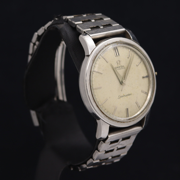 1円 オメガ AT/自動巻 シーマスター シルバー文字盤 デイト ラウンド メンズ腕時計 5540700NKG 1円 オメガ シーマスターAT⁄自動巻き シルバー文字盤 デイト メンズ