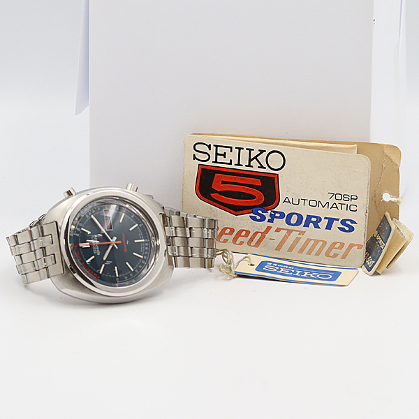 デッドストック級 稼働 美品 セイコー5スポーツスピードタイマー