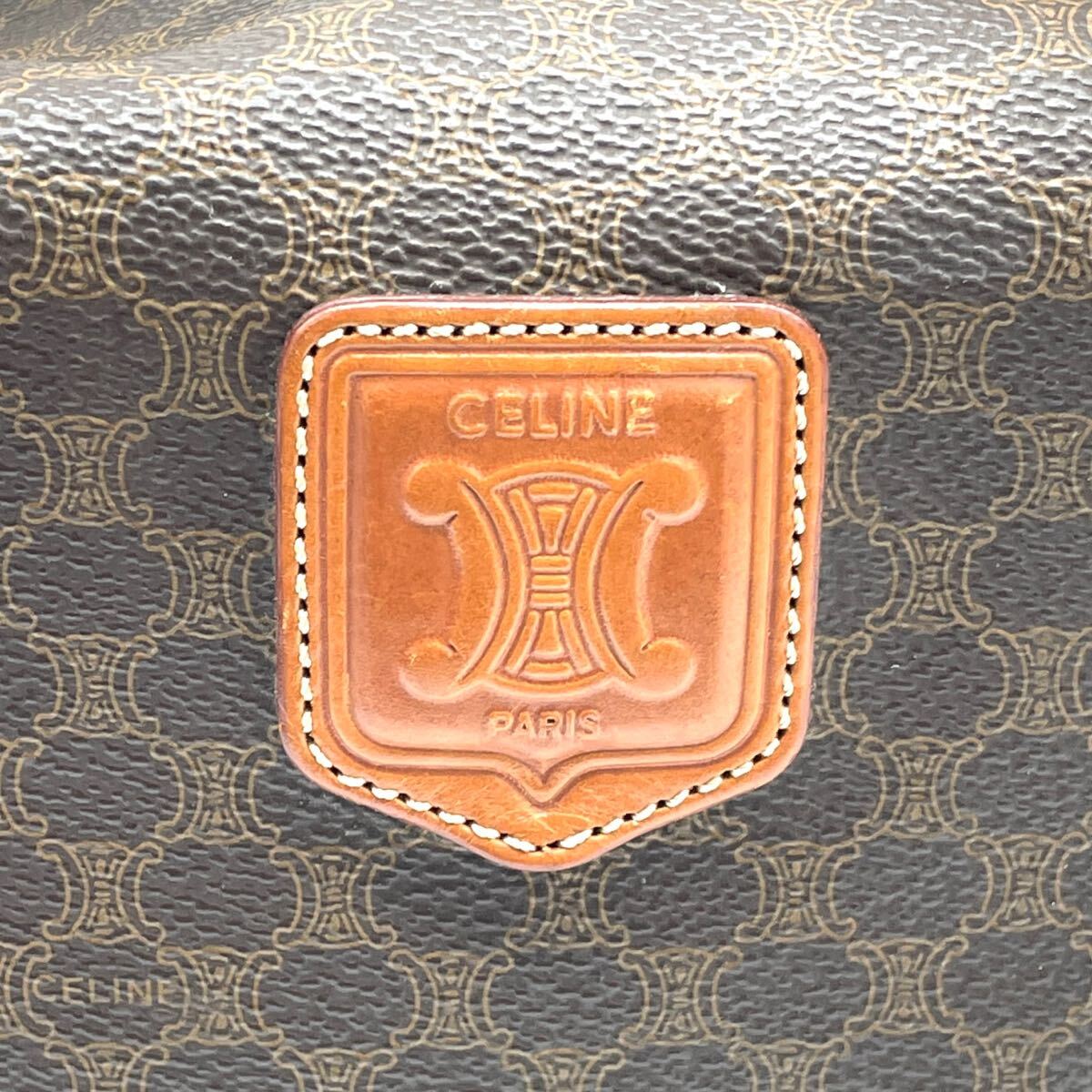 1円 極美品 CELINE セリーヌ マカダム トリオンフロゴ ブラウン 1円 極美品 CELINE セリーヌ マカダム トリオンフロゴ ブラウン