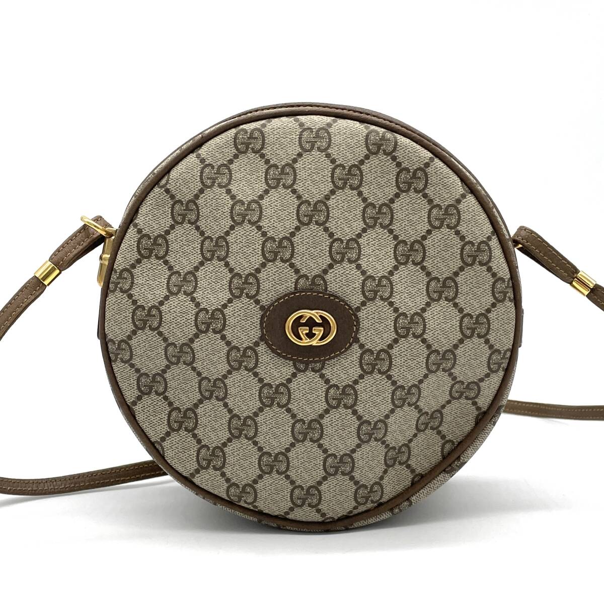 1円 べたなし 極美品 GUCCI オールドグッチ GG柄 ブラウン 1円 べたなし 極美品 GUCCI オールドグッチ GG柄 ブラウン