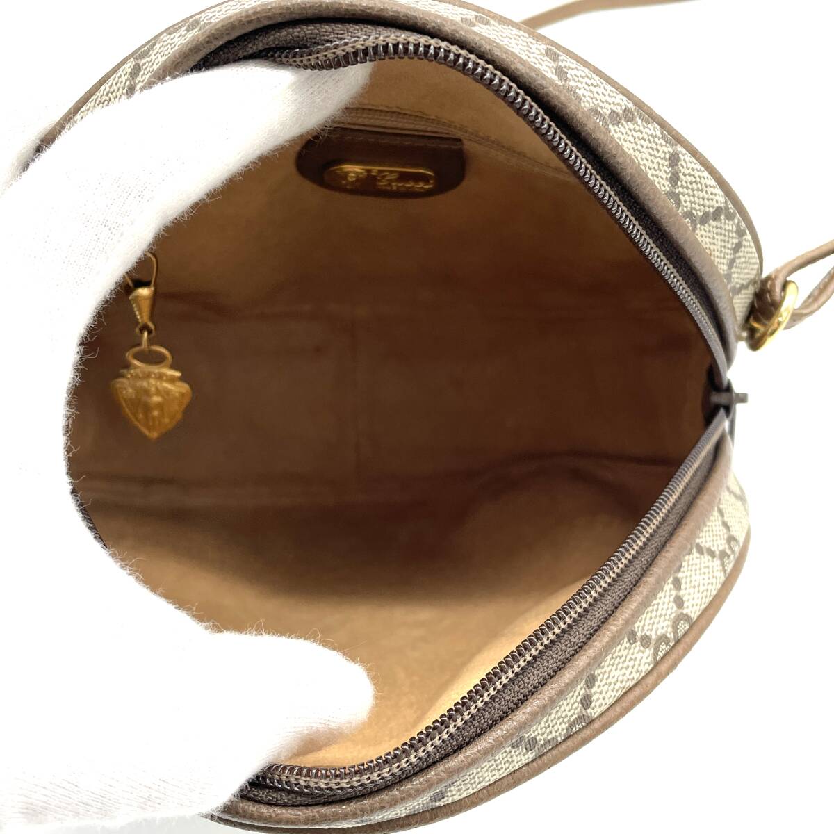 1円 べたなし 極美品 GUCCI オールドグッチ GG柄 ブラウン 1円 べたなし 極美品 GUCCI オールドグッチ GG柄 ブラウン