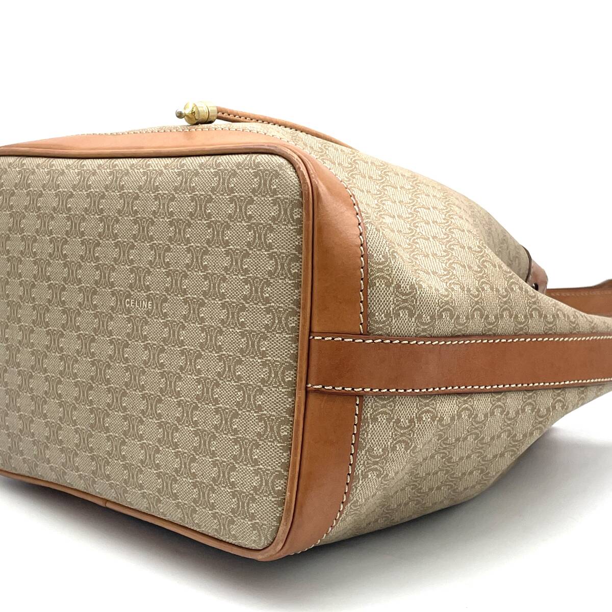 1円 美品 CELINE セリーヌ マカダム トリオンフロゴ 巾着 1円 美品 CELINE セリーヌ マカダム トリオンフロゴ 巾着
