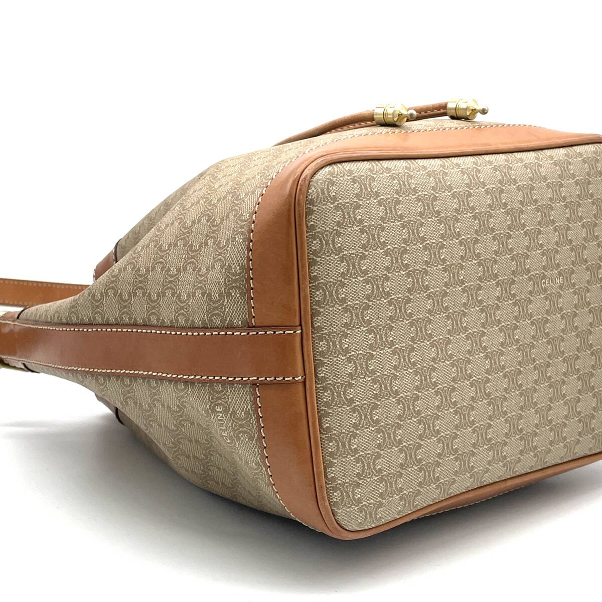 1円 美品 CELINE セリーヌ マカダム トリオンフロゴ 巾着 1円 美品 CELINE セリーヌ マカダム トリオンフロゴ 巾着