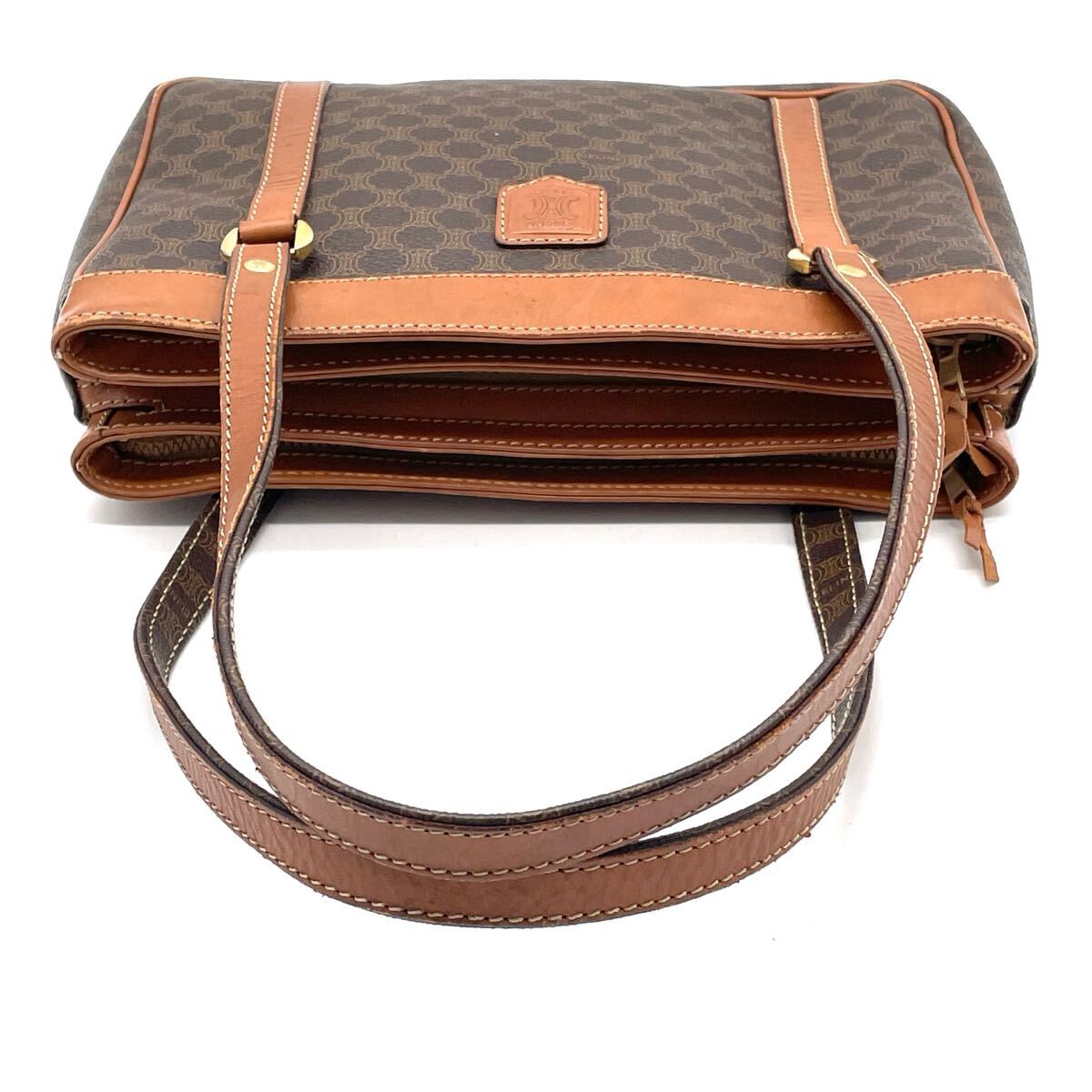 1円 美品 CELINE セリーヌ マカダム トリオンフロゴ ブラウン 1円 美品 CELINE セリーヌ マカダム トリオンフロゴ ブラウン