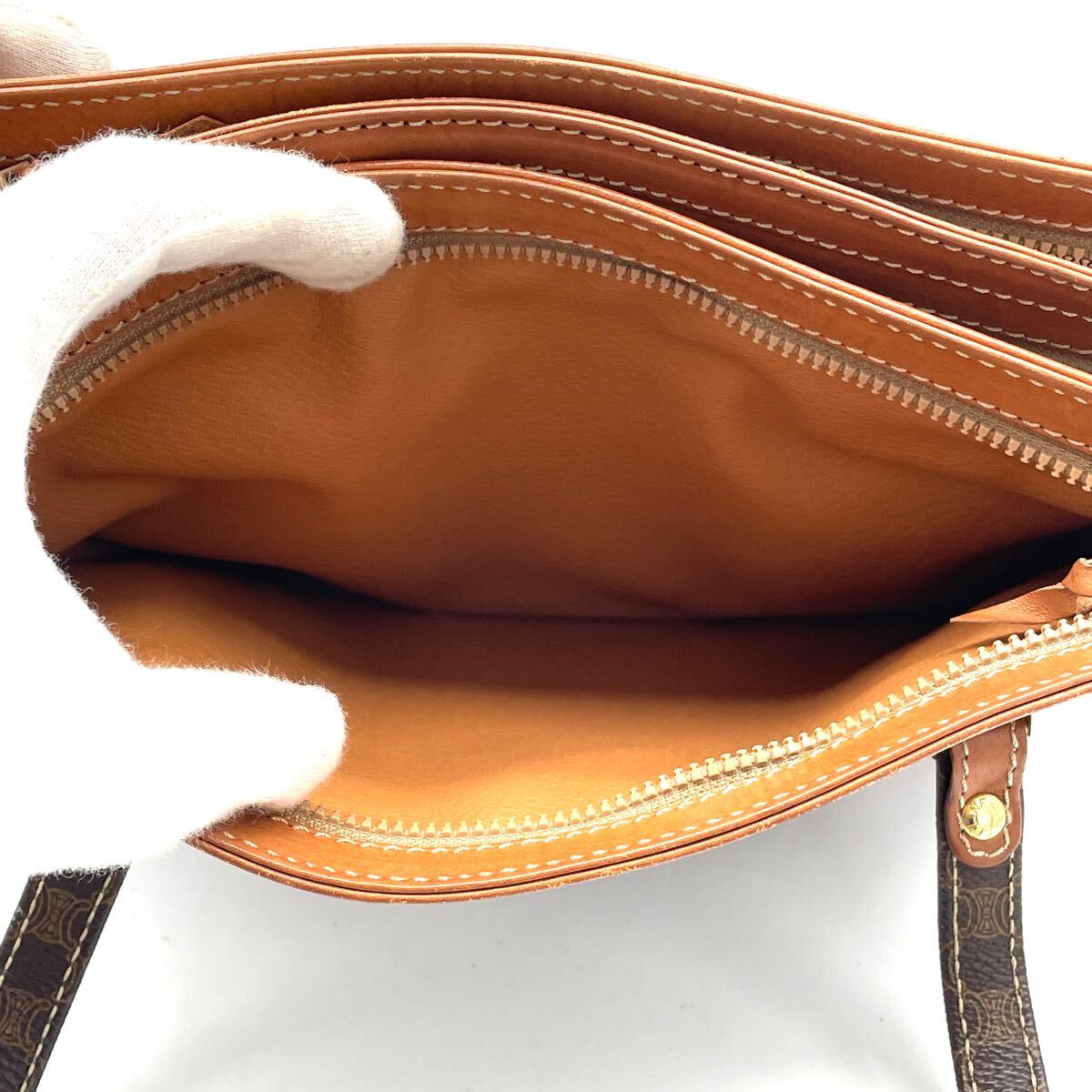 1円 美品 CELINE セリーヌ マカダム トリオンフロゴ ブラウン 1円 美品 CELINE セリーヌ マカダム トリオンフロゴ ブラウン