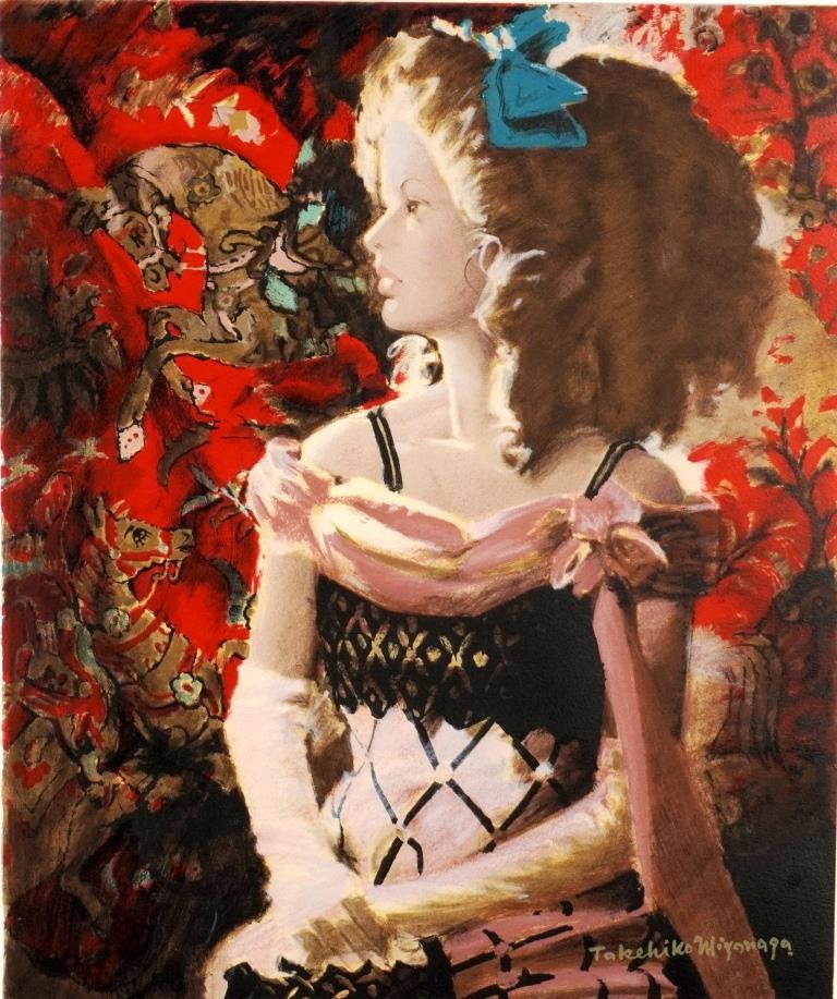 宮永　岳彦　着色リトグラフ「宴」 宮永 岳彦 着色リトグラフ「宴」 宮永 岳彦 着色リトグラフ「宴