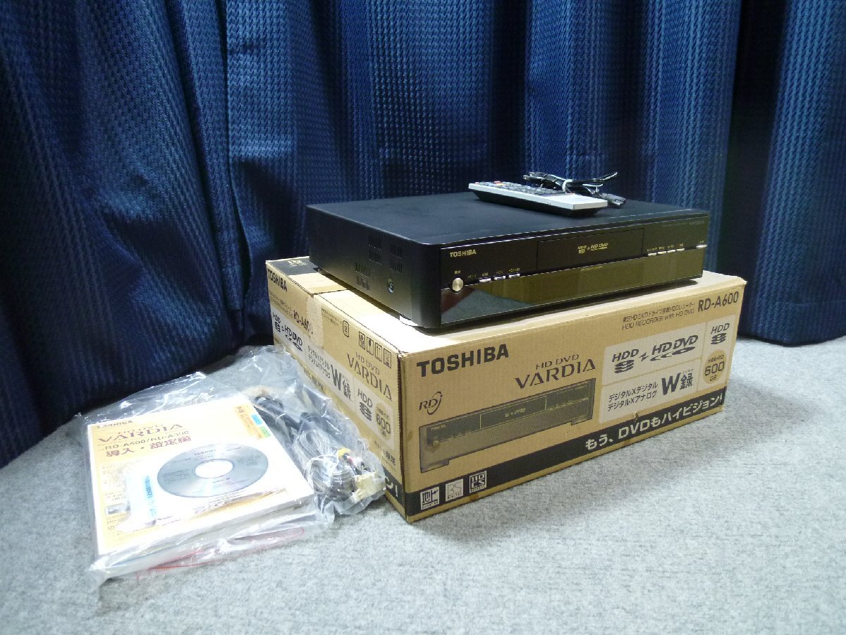 ▲ TOSHIBA 東芝 VARDIA RD-A600 HDD&HD DVDレコーダー 2007年制 元箱取説付 ▲