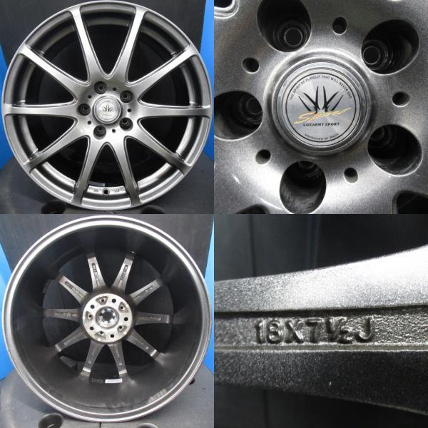 235/50R18アルファード ヴェルファイア エルグランド 4本セット 新品夏タイヤ中古ホイール 18インチ トヨタ AGH30W AGH35W ANH20W 小_画像3