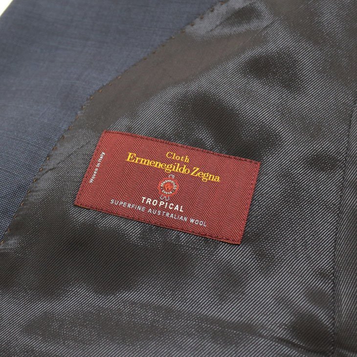 2025 новый продукт новый товар весна лето Ermenegildo Zegna внутренний заказ завод производство заказ . темно-синий голубой . одноцветный серия свободно type костюм сделано в Японии BB8