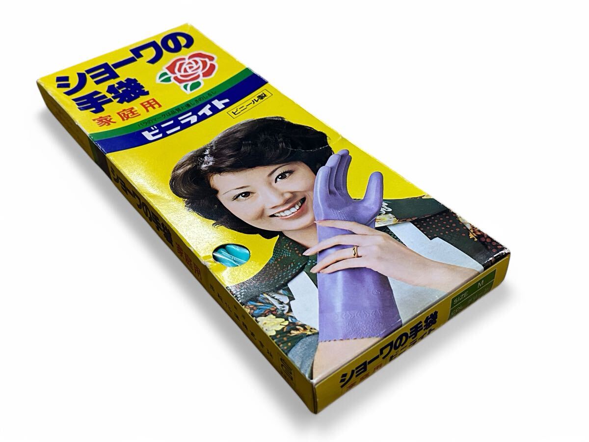 ショーワの手袋 ビニライト Mサイズ グリーン ばら 薔薇 バラ柄 ショーワの手袋 ビニライト Mサイズ グリーン ばら 薔薇 バラ柄