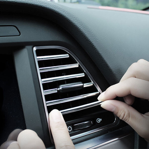 車 カー エアコンモール ルーバーモール 吹き出し口 モール DIY內(nèi)裝 10本カラーメッキ レインボー 送料無料