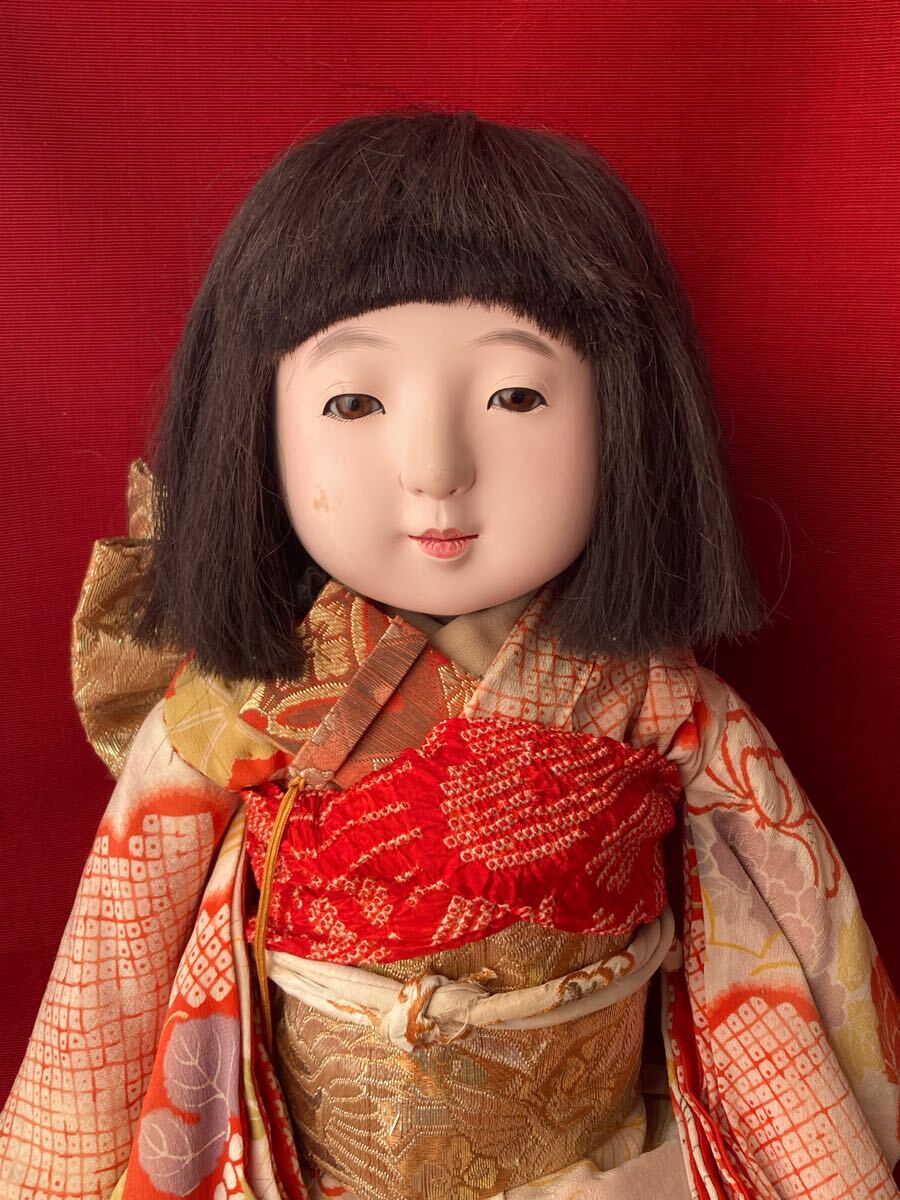 □即決□ 明治 抱き人形 47cm □ 市松人形(市松人形 抱き人形 □即決□ 明治 抱き人形 47cm □ 市松人形(市松人形 抱き人形