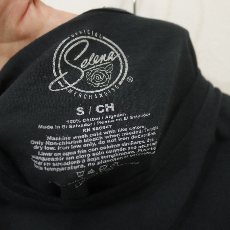 m198 2000年代製 Selena 半袖Tシャツ■00s 表記Sサイズ ブラック セレーナゴメス バンドT ロックT アメカジ 古着 古着卸 オールド 激安_画像3