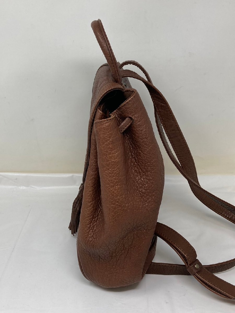 ◇IBIZA イビザ リュックサック レザー 茶色 ブラウン系 中古 ◇IBIZA イビザ リュックサック レザー 茶色 ブラウン系 中古