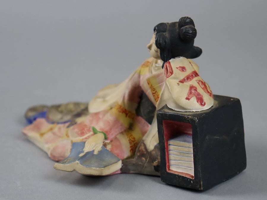 博多人形 遊女 裏隠絵 春画陶器人形 枕絵 置物 細密細工 古美術 博多人形 遊女 裏隠絵 春画陶器人形 枕絵 置物 細密細工 古美術