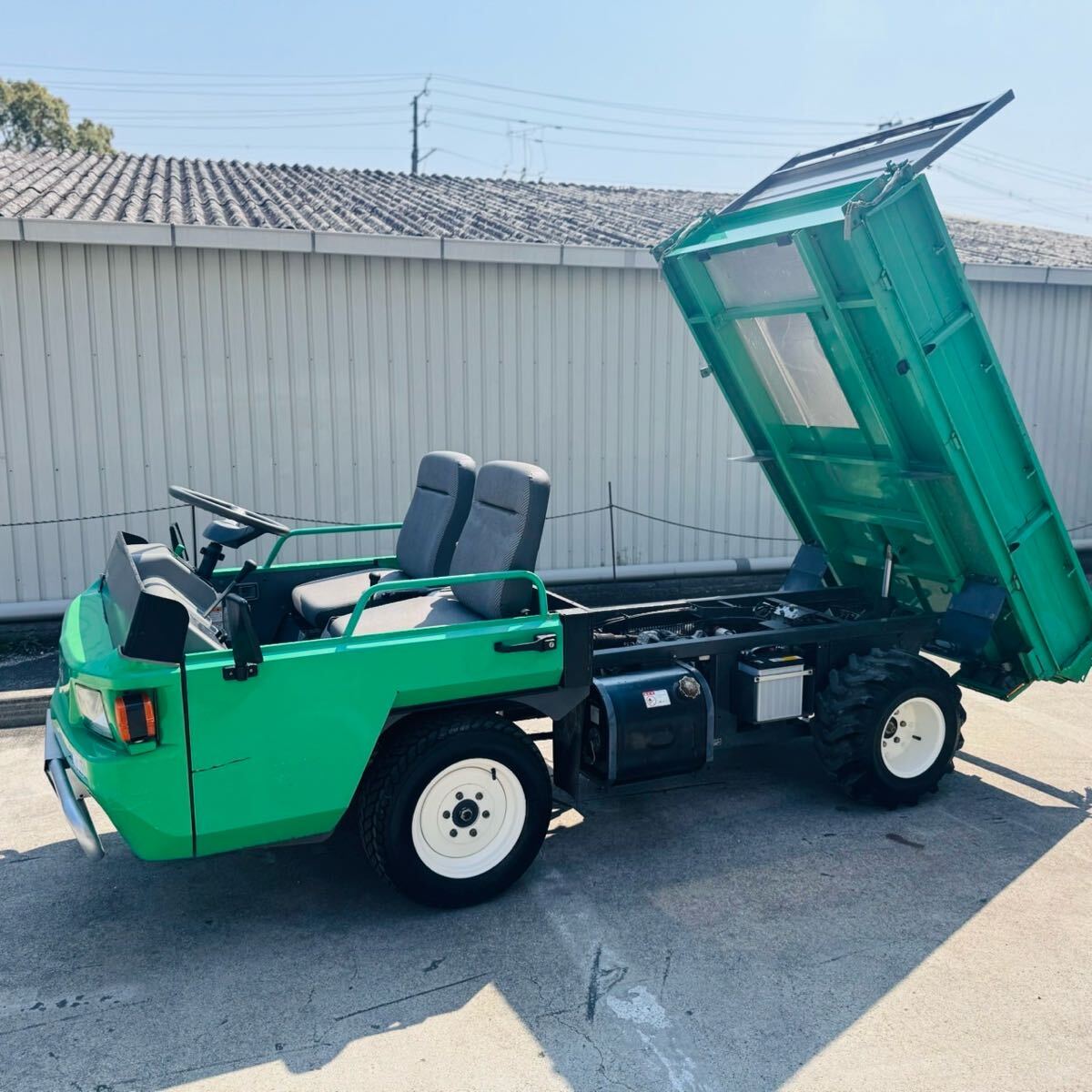 中古】低稼働157アワー!程度良!アテックス ホイル型運搬車 中古】低稼働157アワー!程度良!アテックス ホイル型運搬車