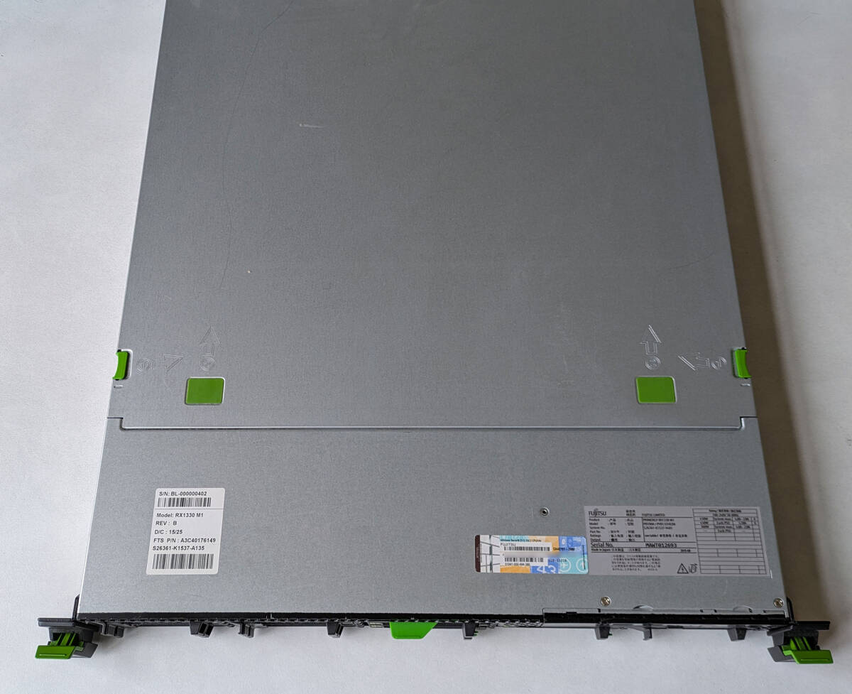 FUJITSU PRIMERGY RX1330 M1/1DIN ラックマウントサーバー/Windows Server 2012/RAID1